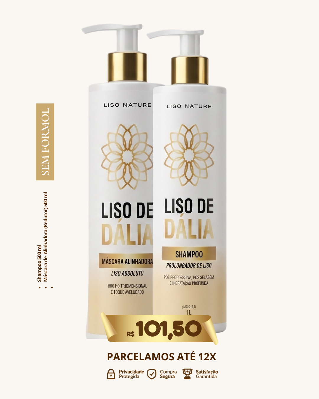 Kit 2 — Liso de Dália