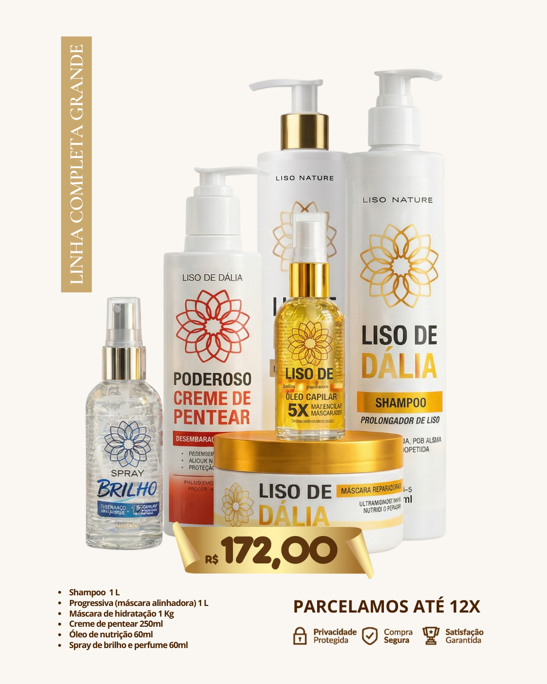 Kit 6 — Liso de Dália
